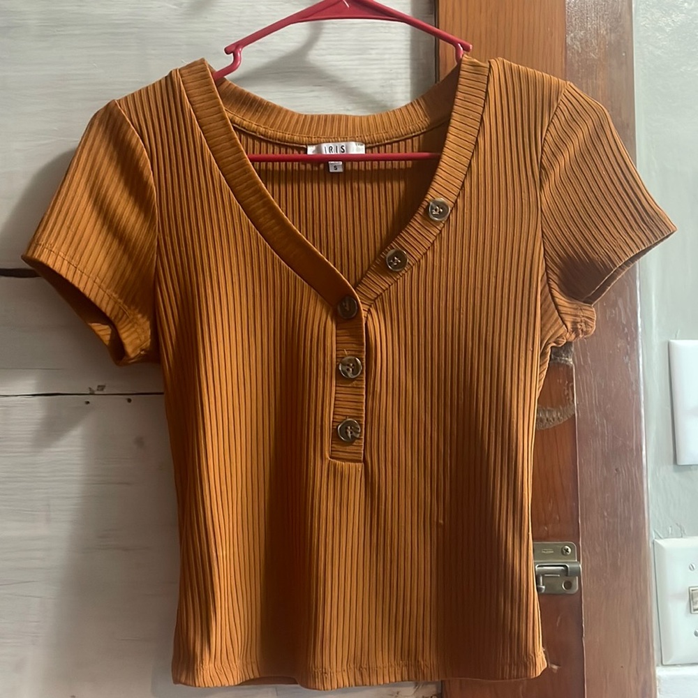 Brown Iris Tank Top